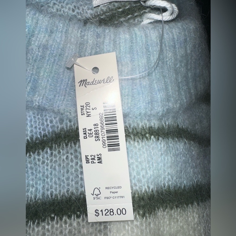 Madewell Oversized Pullover Sweater Women’s Size Small Alpaca Wool Brand New - Picture 6 of 6